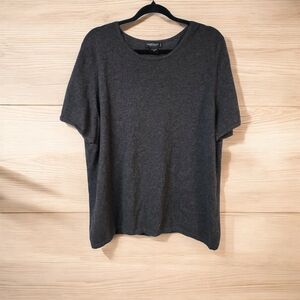 Cashmere Minimalist Effortless Casual Chic Oversized Sweater Shirt Size 3x